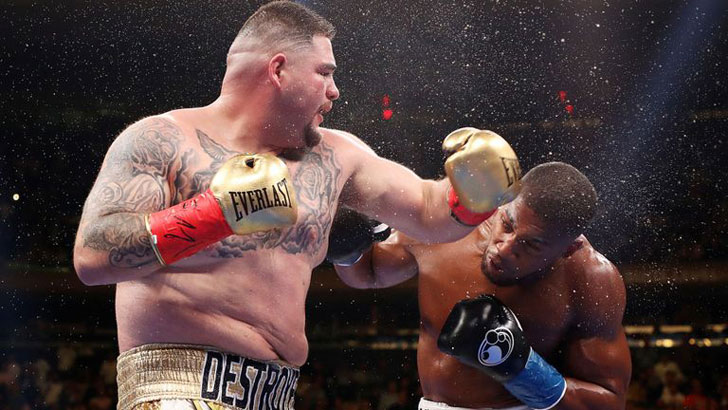 Anthony Joshua with Andy Ruiz Jr Anthony Joshua with Andy Ruiz Jr