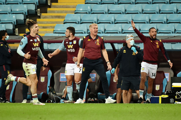 Aston Villa manager Dean Smith Aston Villa manager Dean Smith