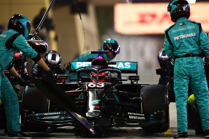 George Russell of Mercedes George Russell of Mercedes