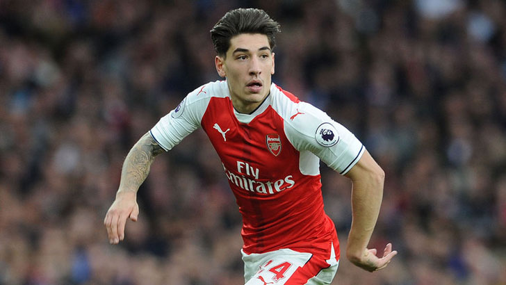 Hector Bellerin in action Arsenal Hector Bellerin in action Arsenal