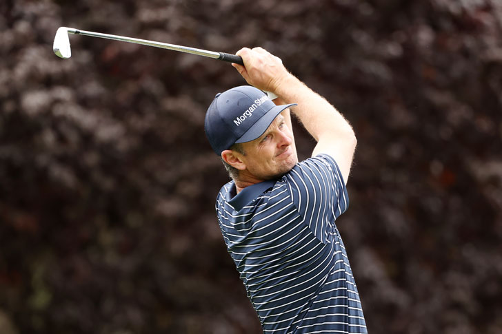 Justin Rose in action Justin Rose in action