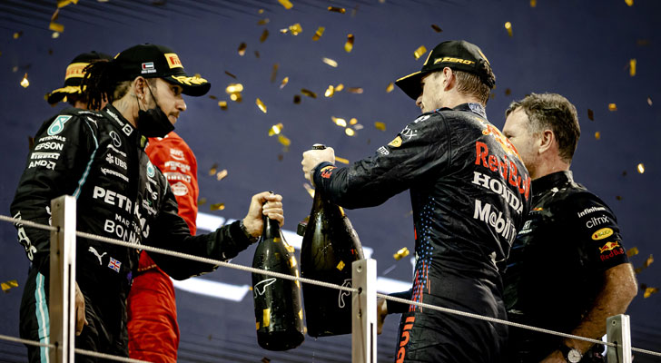 Lewis Hamilton and Max Verstappen Lewis Hamilton and Max Verstappen