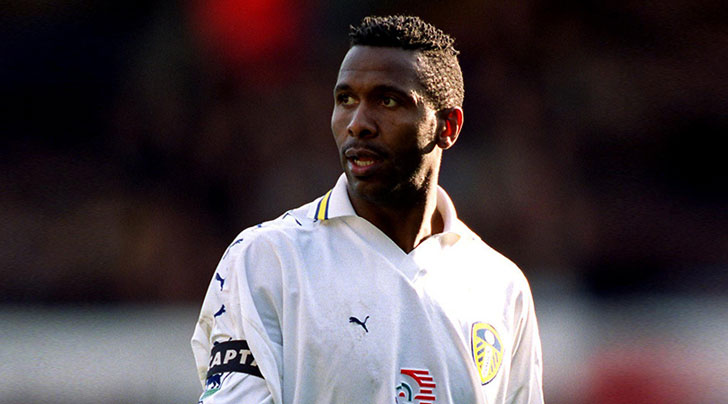 Lucas Radebe in action for Leeds Lucas Radebe in action for Leeds