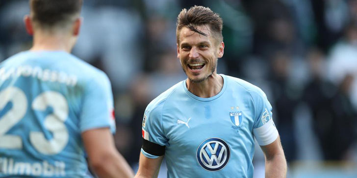 Malmo forward Markus Rosenberg Malmo forward Markus Rosenberg