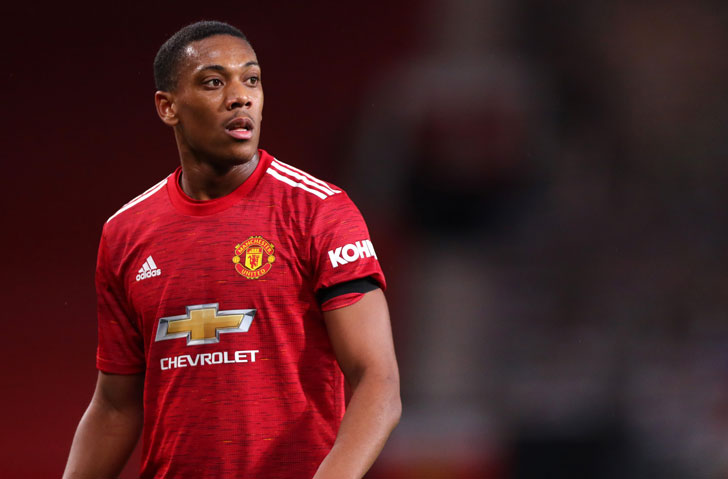 Manchester United forward Anthony Martial Manchester United forward Anthony Martial