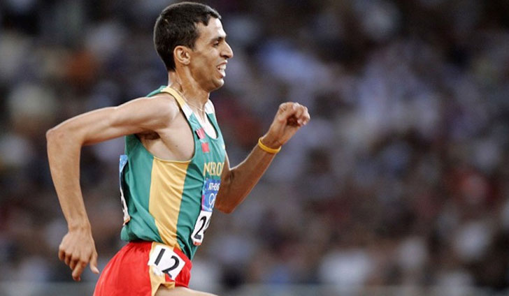 Moroccan runner Hicham El Guerrouj Moroccan runner Hicham El Guerrouj