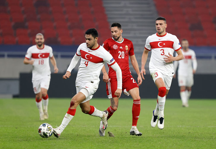 Ozan Kabak of Turkey Ozan Kabak of Turkey