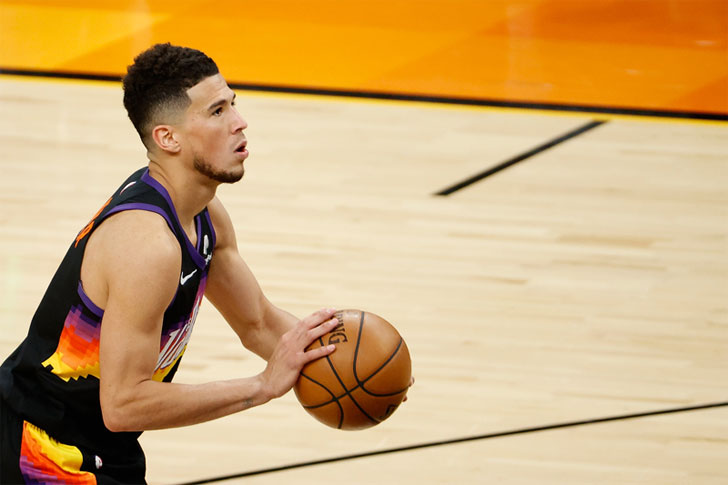 Phoenix Suns shooting guard Devin Booker Phoenix Suns shooting guard Devin Booker
