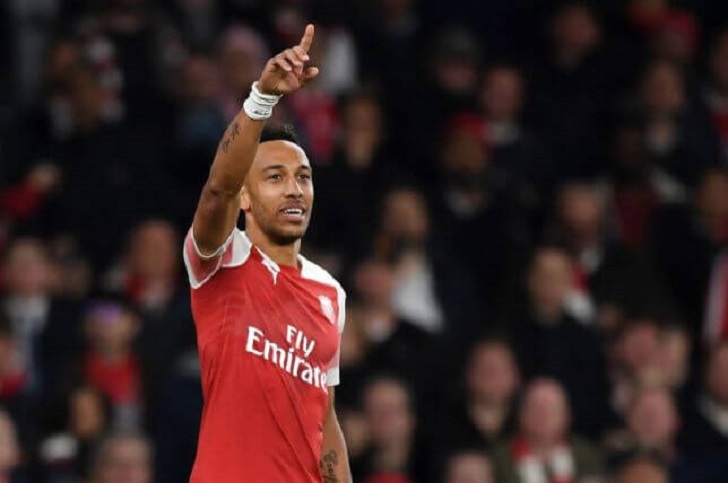 Pierre-Emerick Aubameyang of Arsenal. Pierre-Emerick Aubameyang of Arsenal.