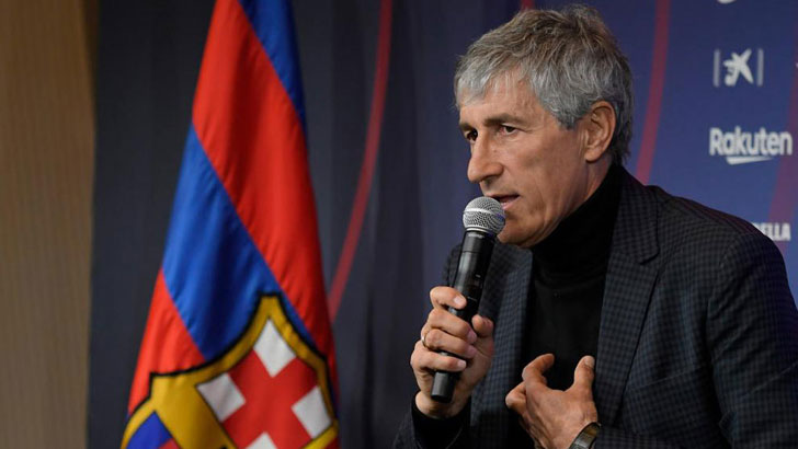 Quique Setien - Barcelona manager. Quique Setien - Barcelona manager.