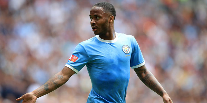 Manchester City winger Raheem Sterling Manchester City winger Raheem Sterling