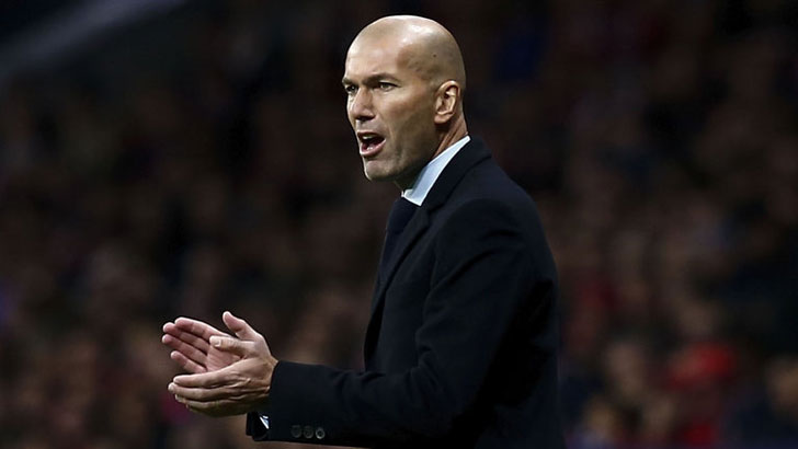 Real manager Zinedine Zidane Real manager Zinedine Zidane