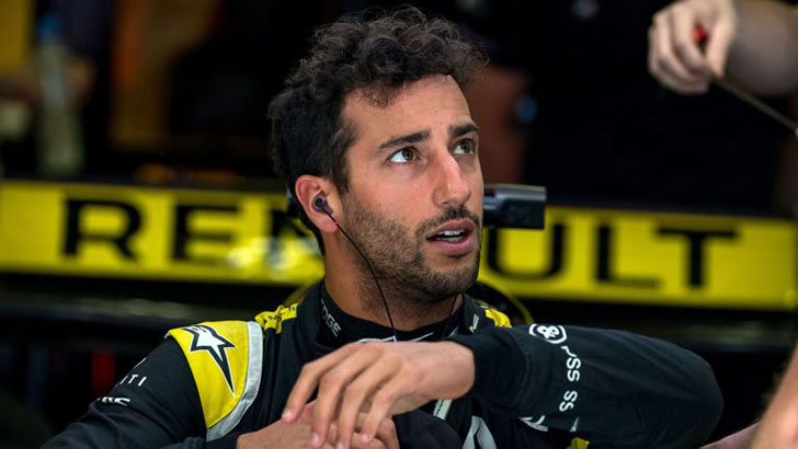 Renault driver Daniel Ricciardo Renault driver Daniel Ricciardo