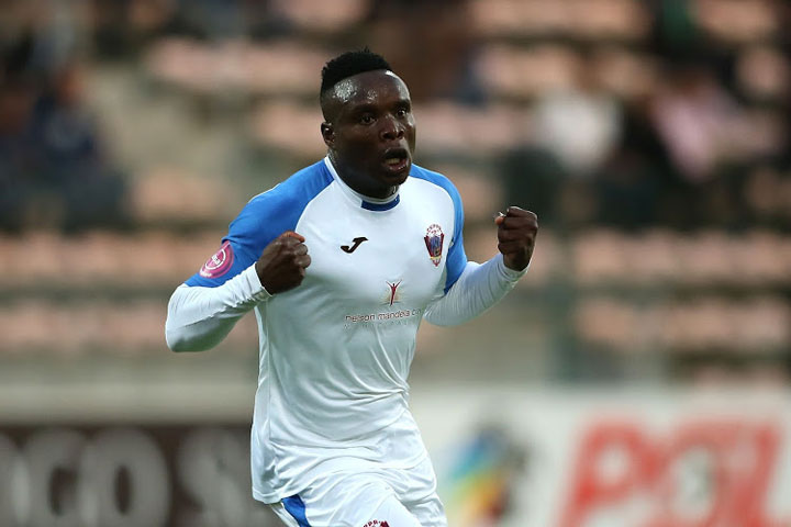 Repo Malepe in action for Chippa United. Repo Malepe in action for Chippa United.