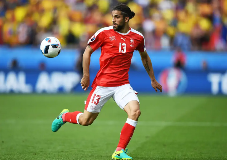 Ricardo Rodríguez in action for Switzerland. Ricardo Rodríguez in action for Switzerland.