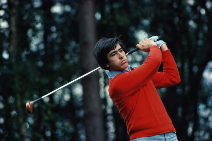 Seve Ballesteros in action Seve Ballesteros in action