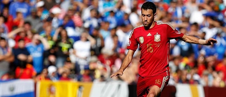 Spain midfielder Sergio Busquets Spain midfielder Sergio Busquets