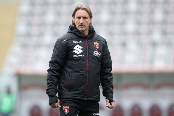 Torino head coach Davide Nicola Torino head coach Davide Nicola