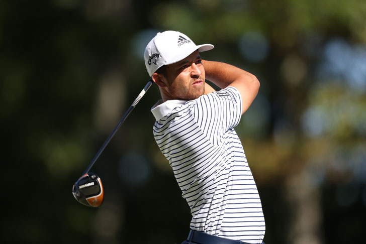 Xander Schauffele in action Xander Schauffele in action