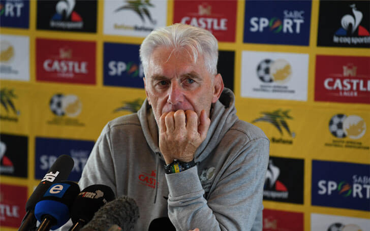 Hugo Broos of Bafana Bafana